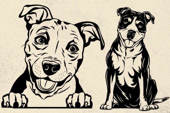 American Staffordshire Terrier Svg, Dog