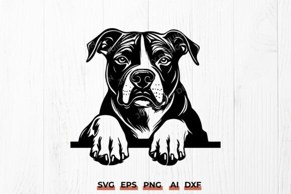 American Staffordshire Terrier SVG Dog