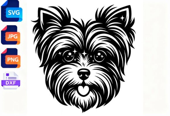 Cute Yorkie Dog Head SVG PNG DXF Files – A Review