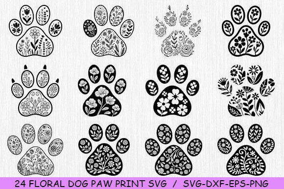 Floral Dog Paw SVG Bundle – A Designer’s Review