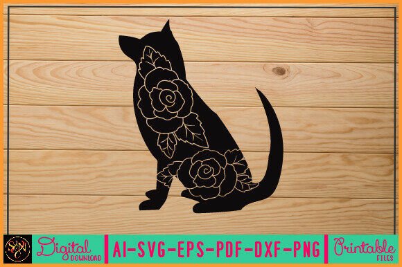 Flower Dog Animal SVG Vector 12: Embroidery Designer's Take