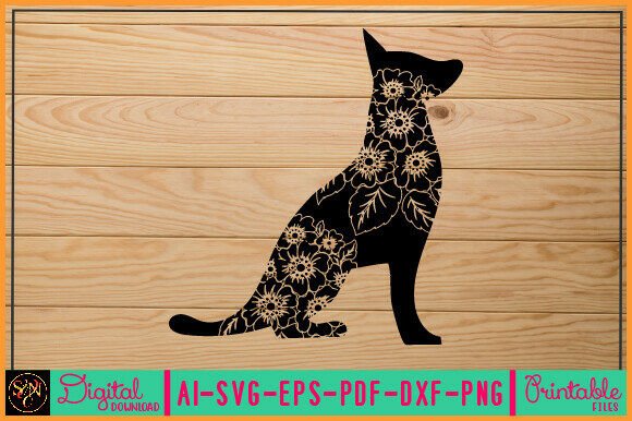 Flower Dog Animal SVG Vector 19