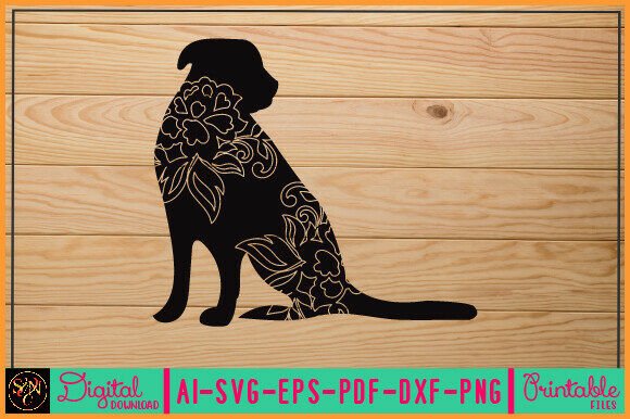 Flower Dog Animal SVG Vector 23 Review