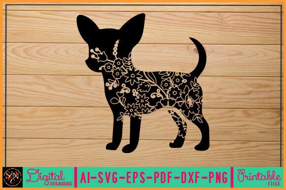 Flower Dog Animal SVG Vector 49 – Embroidery Designer's Verdict