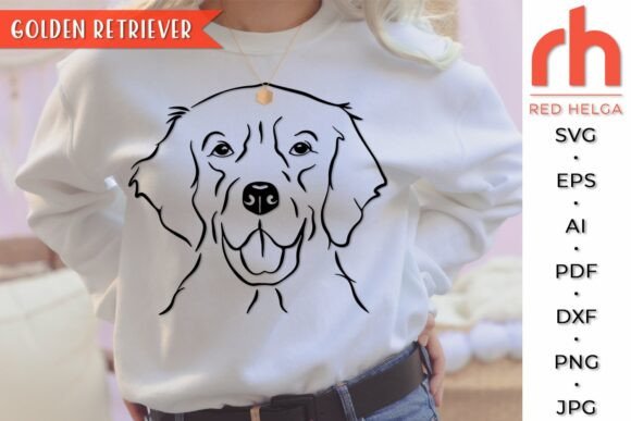 Golden Retriever SVG, Dog Lover Cut File