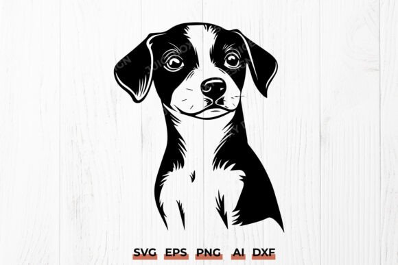 Jack Russell Terrier SVG, Cute Puppy DXF