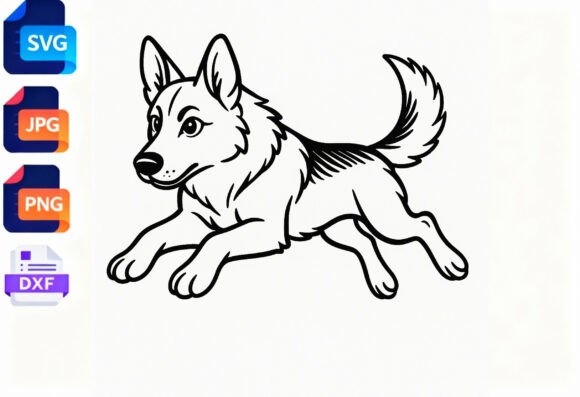 Running Dog Outline SVG DXF JPG PNG: A Designer's Review