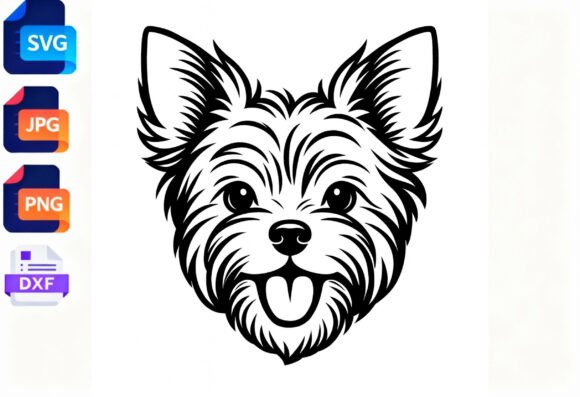 Yorkie Dog Face SVG Clipart: A Designer's Review
