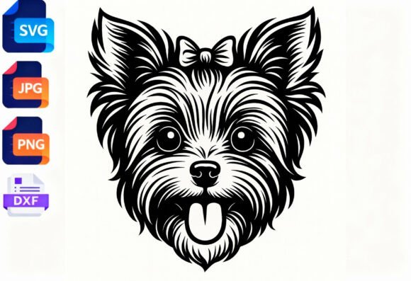 Yorkie Dog Face SVG Clipart – Cute Puppy Design Review